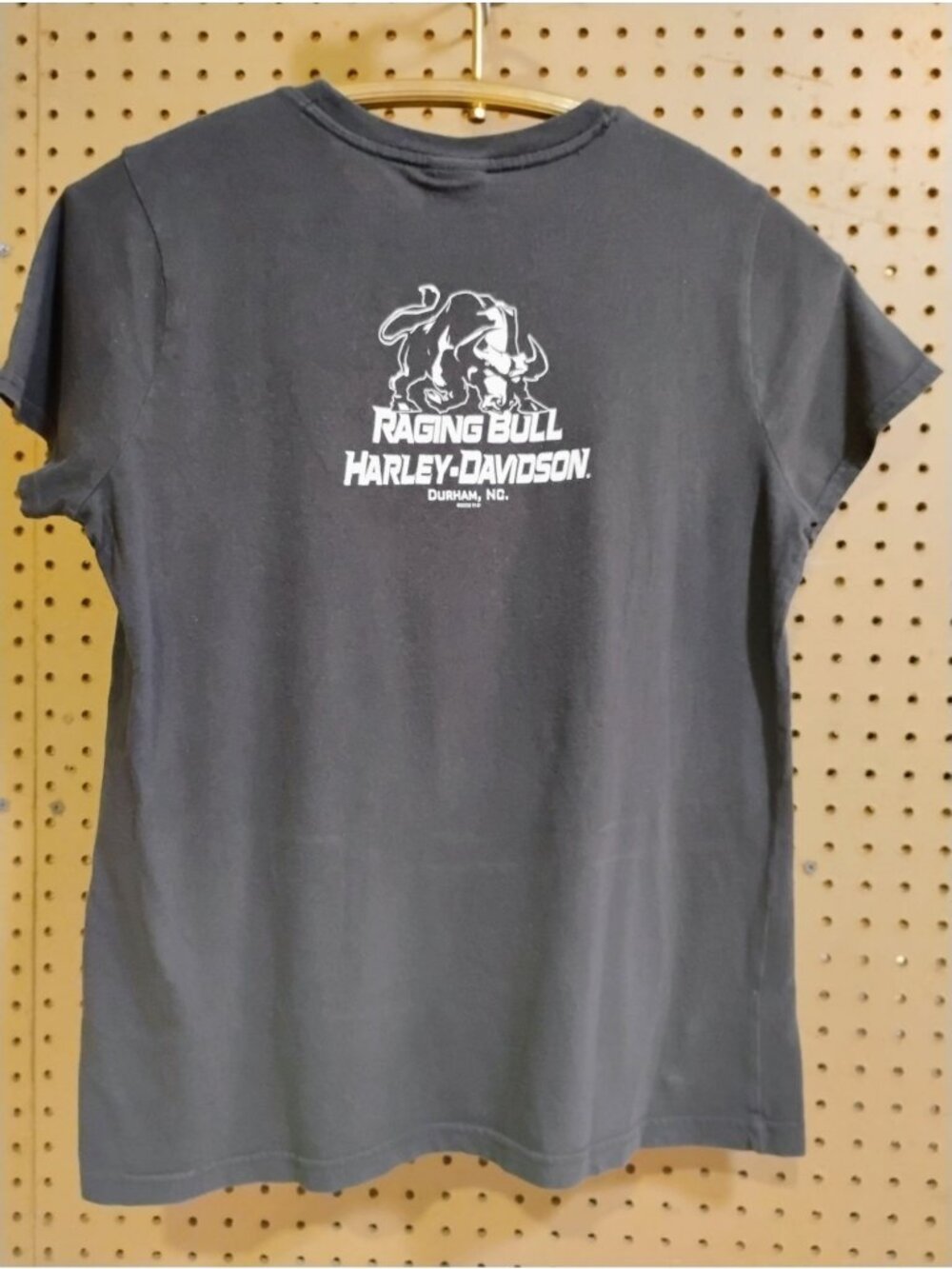 Harley-Davidson Raging Bull Graphic T-Shirt Black Size MD Made In Guatemala Dura - Picture 2 of 4